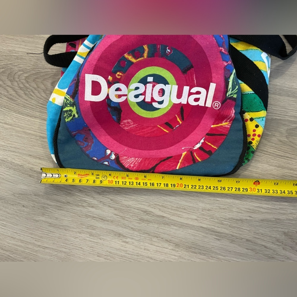 DESIGUAL Colorful Designer Travel Duffle Bag. - Picture 11 of 11